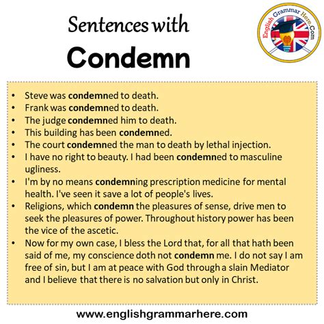 condemnation deutsch|condemn to death meaning.